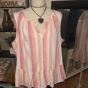 Gap striped tunic top NWT